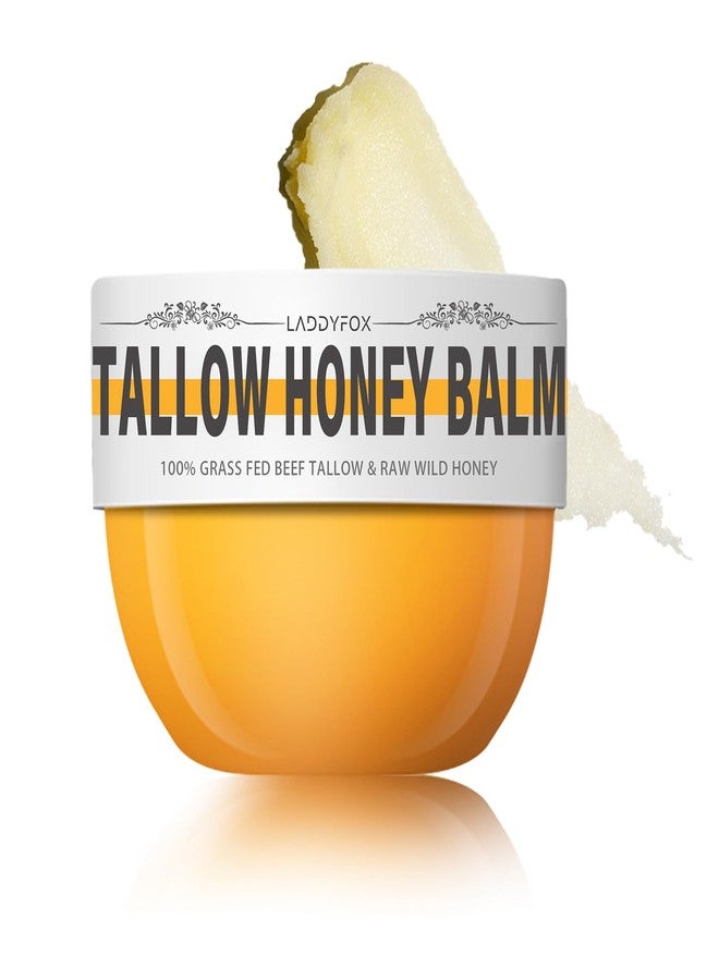 LADDYFOX Beef Tallow Honey Balm for Skin, Tallow Honey Balm for Face and Body, Natural Formula-100% Grass Fed Beef tallow & Raw Wild honey, Ultra Moisturize for Dry & Sensitive Skin-3.53Oz - Image 1